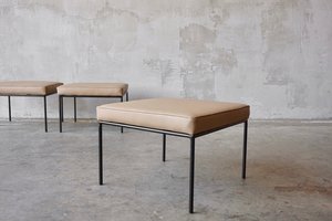 Iron & Leather Stools/Ottomans