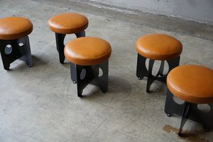 Intersect Steel Swivel Stools