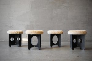 Intersect Steel Swivel Stools