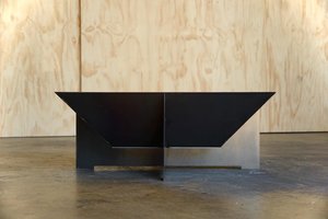 Steel 'Polygon' Fire Pit