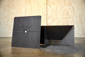 Steel 'Polygon' Fire Pit