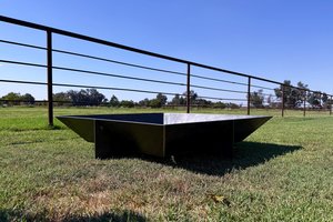 Steel 'Polygon' Fire Pit
