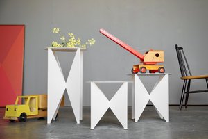 Modernist 'Butterfly' Side Table/Plant Stand