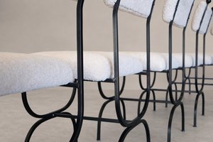 Iron Framed 'Arch' Dining or Side Chairs