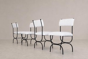 Iron Framed 'Arch' Dining or Side Chairs