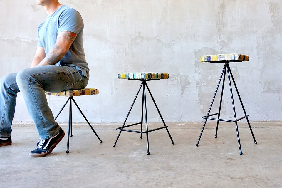 Made to Order Iron Modernist Stools.