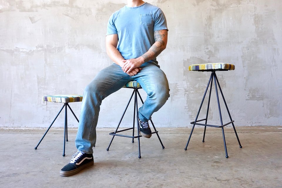 Made to Order Iron Modernist Stools.