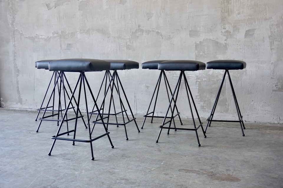 Made to Order Iron Modernist Stools.