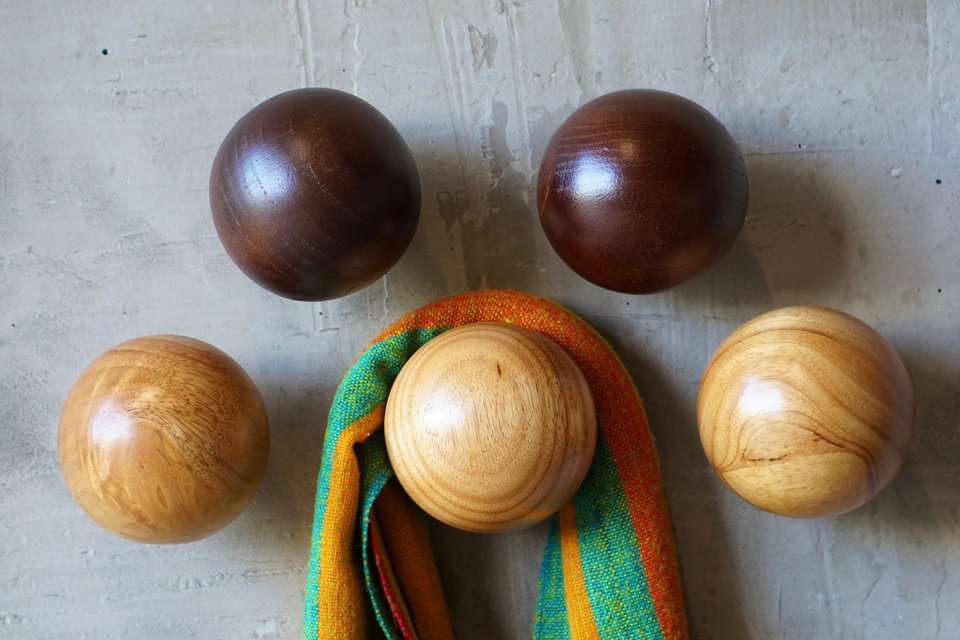 Oversized Wooden Ball ‘Hooks’