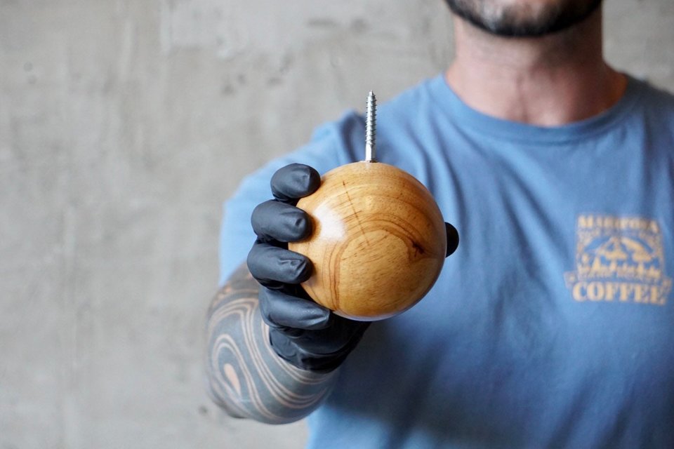 Oversized Wooden Ball ‘Hooks’