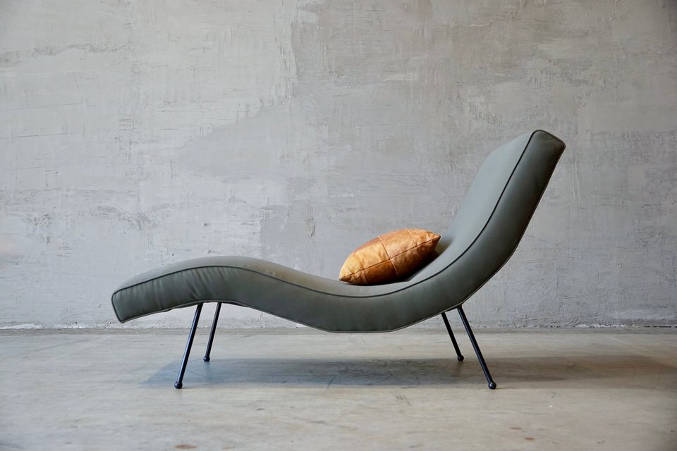 Single Wide Adrian Pearsall Style Chaise Lounge