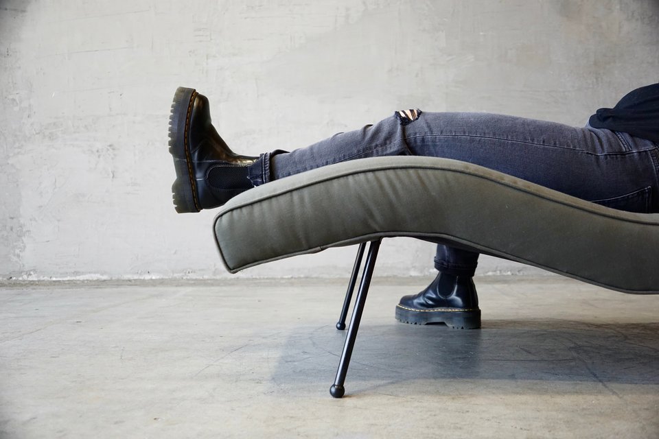 Single Wide Adrian Pearsall Style Chaise Lounge
