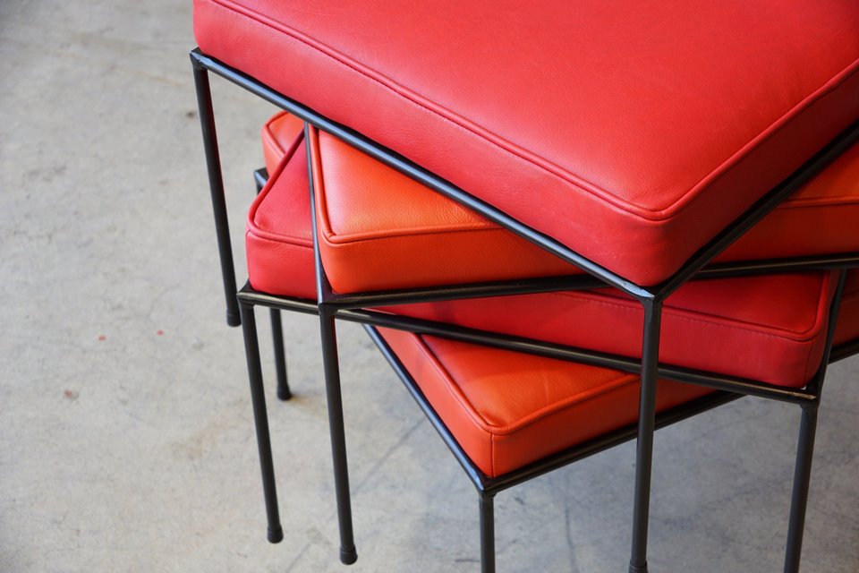 Customizable | Fabric or Leather | Stool | Ottoman |