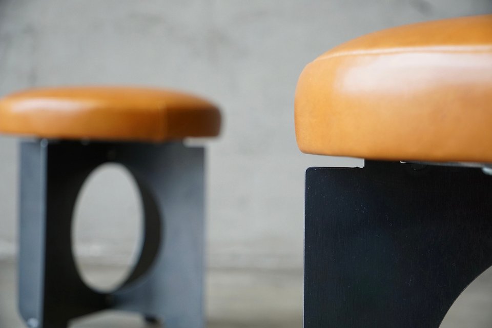 Intersect Steel Swivel Stools
