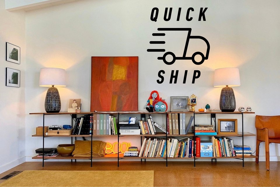 Iron Modernist Book/Record Shelving Brackets