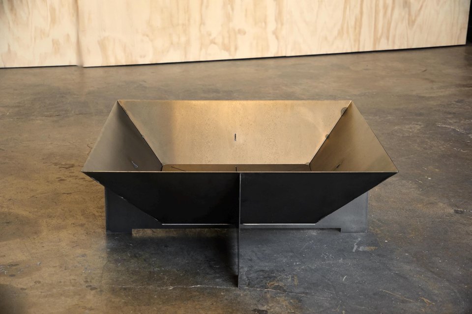 Steel 'Polygon' Fire Pit