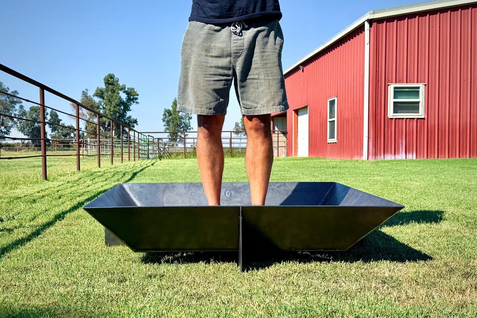 Steel 'Polygon' Fire Pit