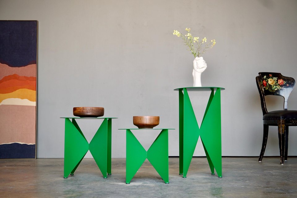 Modernist 'Butterfly' Side Table/Plant Stand