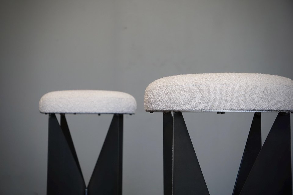 Steel 'Butterfly' Counter Stools