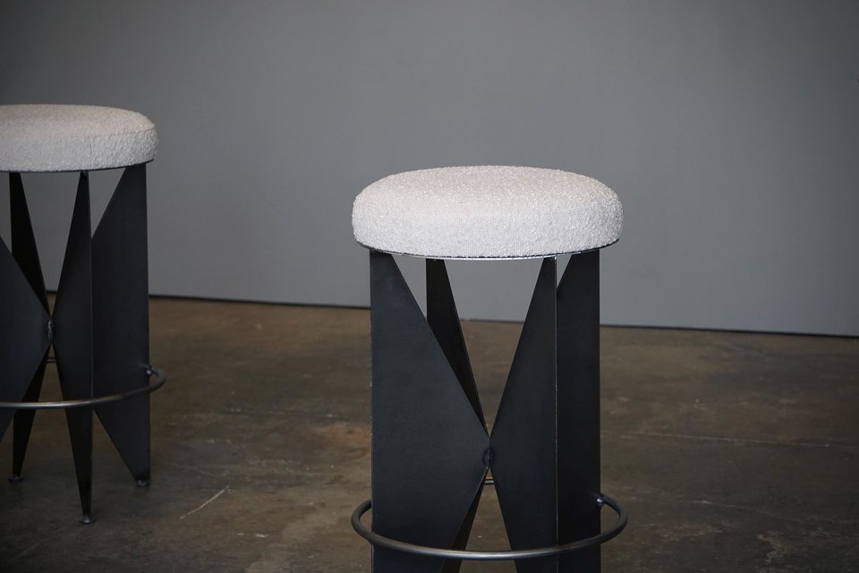 Steel 'Butterfly' Counter Stools