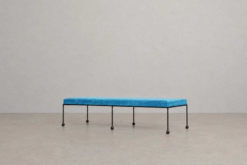 Iron Framed 'French' Bench