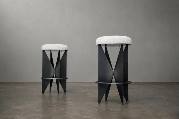 Steel 'Butterfly' Counter Stools
